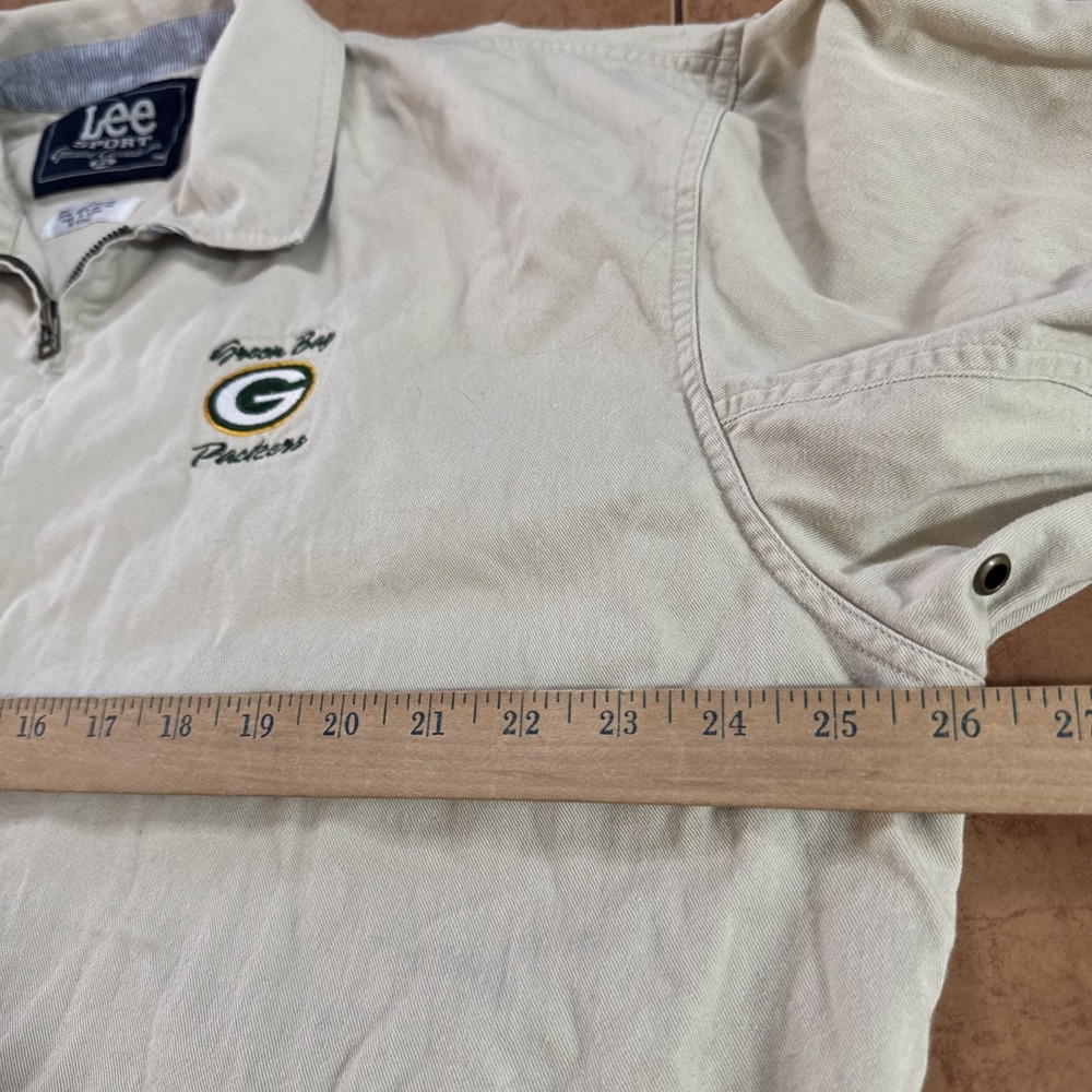 VTG 90s Men's Lee Sport NFL‎ Green Bay Packers Full Zip Detroit Style Jacket XL - Picture 6 of 8